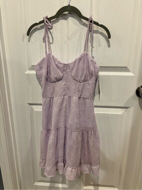 Target Lavender Tie-Shoulder Lace Slip Dress